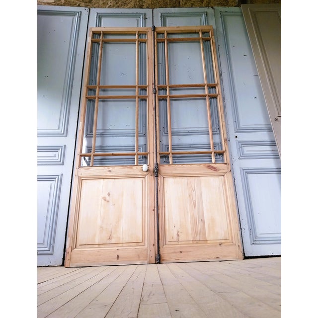 Double-Leaf Glass Doors, Set of 2 For Sale - Image 3 of 16