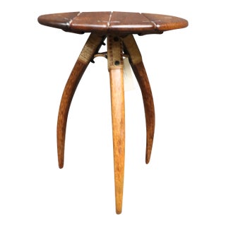 Pacific Green Palmwood Side Table For Sale