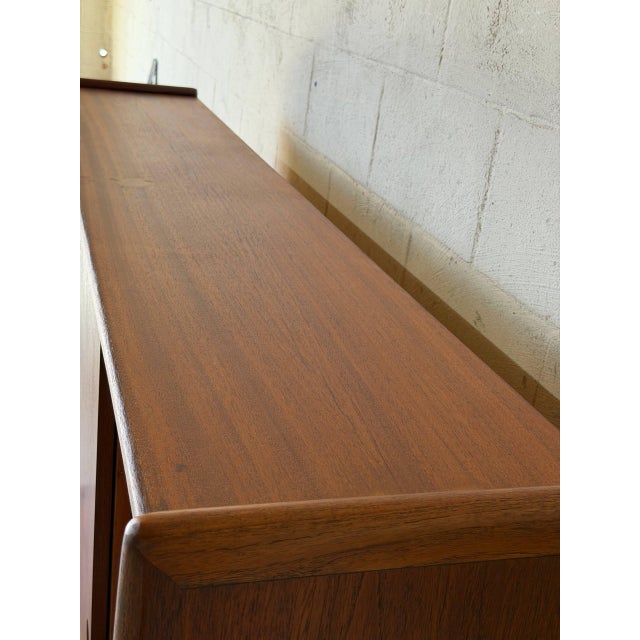 In Style of Hans Wegner Ry Møbler Large Teak Credenza With Hutch Danish Mid-Century Modern 1960s For Sale - Image 10 of 14