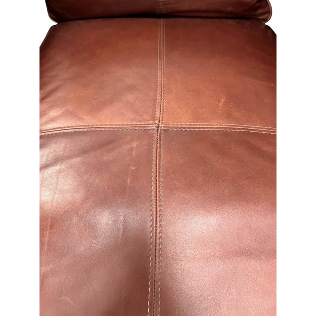 Classic Leather Chaise Lounge For Sale - Image 13 of 16