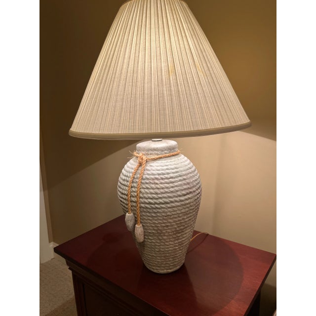 Set of 2 Large Lamps With Jute Tie For Sale In Birmingham - Image 6 of 7