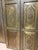 Mid-Century Modern Vintage Hand-Hammered Brass-Clad Double Doors | Architectural Statement Pair 80x36 For Sale - Image 3 of 9