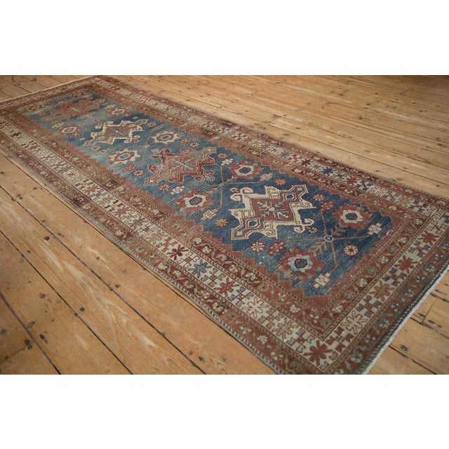 Vintage Distressed Malayer Rug Runner - 3'8" x 9'9" For Sale - Image 9 of 11