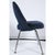 Metal Saarinen Executive Armless Chairs in Navy Velvet For Sale - Image 7 of 9