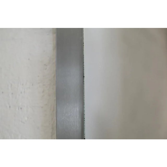 Metal Space Age Stainless Steel Mirror, France, 1970s For Sale - Image 7 of 18