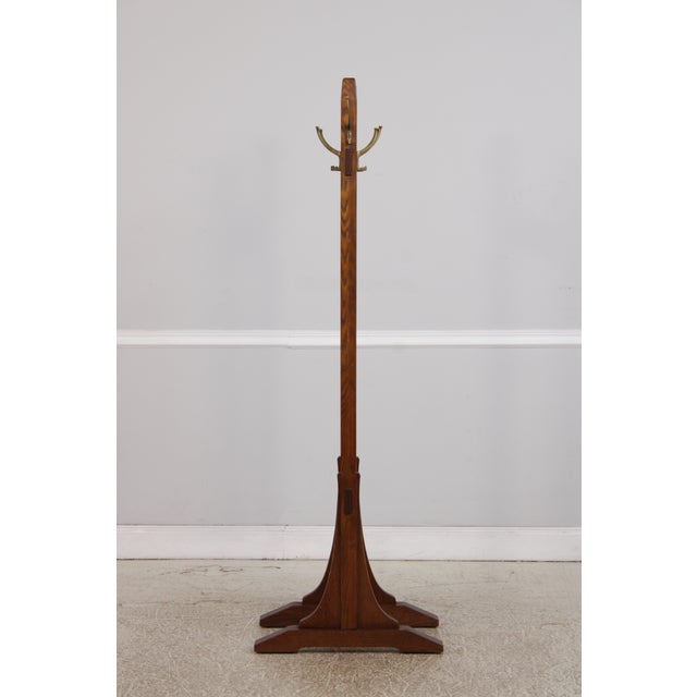 Stickley Stickley Mission Oak Double Coat Rack Hall Tree For Sale - Image 4 of 17