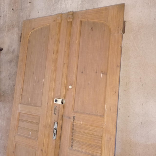 Antique Art Nouveau Double Doors, 1890s, Set of 2 For Sale - Image 3 of 6