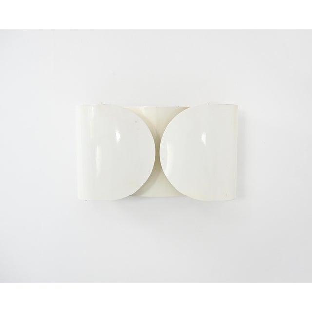 Mid-Century Modern White Foglio Wall Lamp by Tobia & Afra Scarpa for Flos, 1960s For Sale - Image 3 of 10