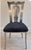 Set of six vintage dining chairs by Design Institute of America (DIA) featuring sculptural open backs, sleek chrome-...