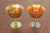 A gorgeous pair of Arts & Crafts or Art Nouveau period Aurene iridescent art glass goblets By Steuben Glass USA, Early...