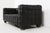 Wittmann Black Leather Model 8020 Kubus Sofa by Josef Hoffmann for Wittmann, Austria, Early 1980s For Sale - Image 4 of 13