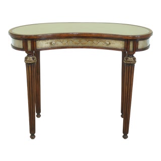 Theodore Alexander Eglomise Kidney Vanity Desk For Sale