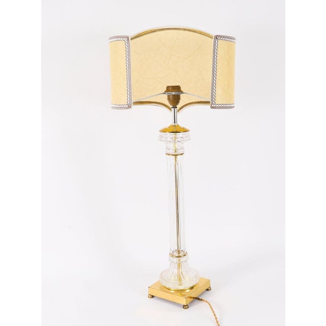 Antique Art Deco Glass and Ormolu Table Lamps, 1920s, Set of 2 For Sale - Image 11 of 13