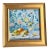 2023 Still Life Painting, With Lemon Water and Citrus Against Wallpaper in Gold Plein Air Frame For Sale