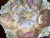 Art Nouveau Antique Porcelain Molded Floral Bowl Heavy Gold Gilt Ornate C1910 Orchids Roses For Sale - Image 3 of 17