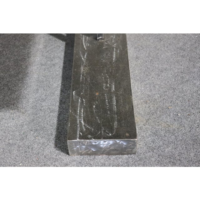 Marble and Metal Console Table For Sale - Image 4 of 8