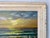 Wood 1970's Vintage Sunset Coastal Seascape Oil Painting by Fran S — Framed For Sale - Image 7 of 11