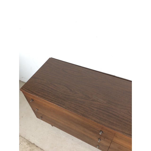 Mid-Century Modern Mid Century Modern Six Drawer Dresser With Chrome Hardware by Stanley For Sale - Image 3 of 16