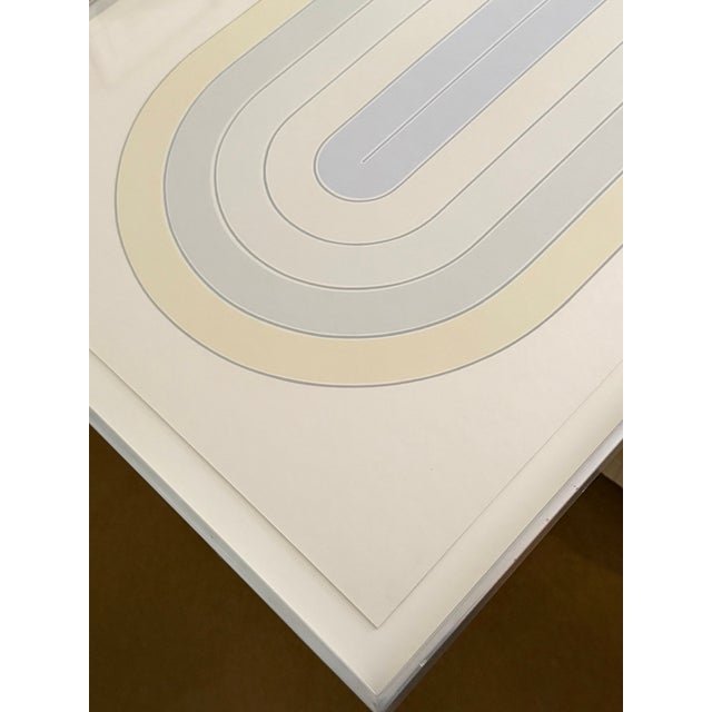 Frank Stella Del Mar Screenprint From 1972 Race Track Series #32/75 Signed Numbered Archivally Framed For Sale - Image 11 of 12