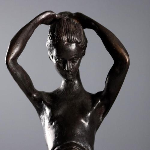 Bronze Girl Figurine by Paul Troubetzkoy For Sale - Image 3 of 9