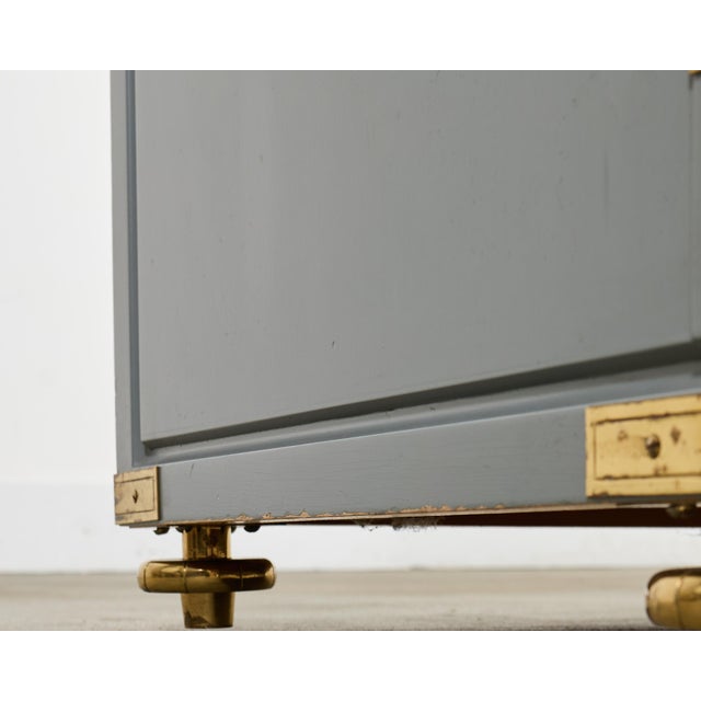 Tommi Parzinger Lacquer Marble Top Sideboard Credenza 10 Ft For Sale - Image 16 of 18