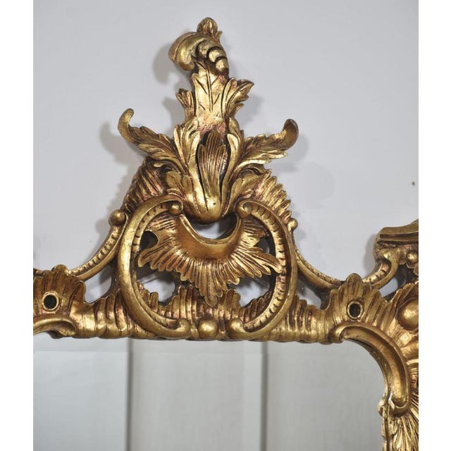 Baroque Style Carved and Gilded Mirrors, 1890s, Set of 2 For Sale - Image 4 of 14