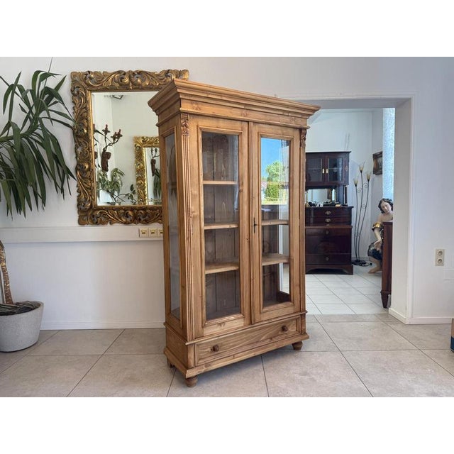 Rustic Farmhouse Display Cabinet For Sale - Image 6 of 12