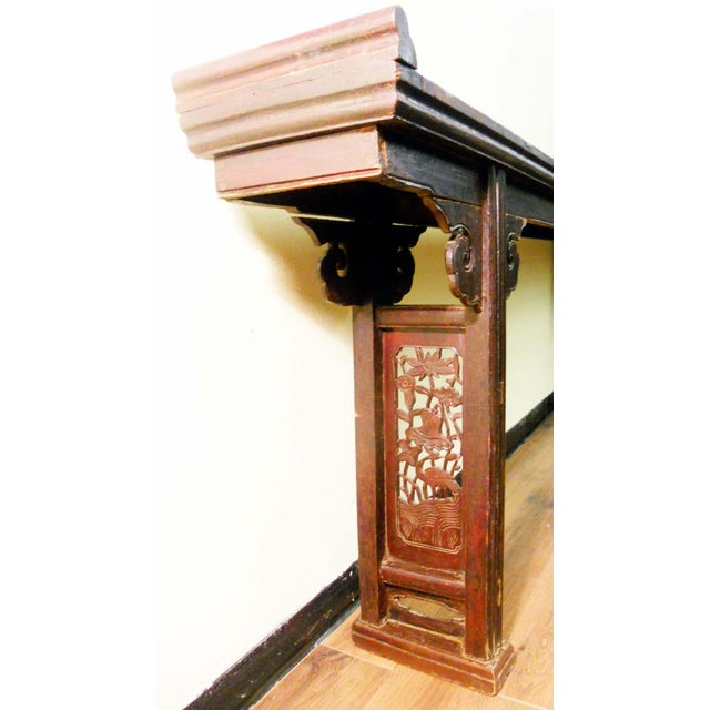 Wood Antique Chinese Altar Table (5092) Korean Zelkova, Circa 1800-1949 For Sale - Image 7 of 11