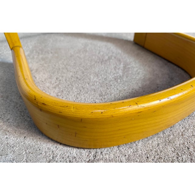 Brutalist Wooden Stool with Backrest, Germany, 1970s For Sale - Image 18 of 18