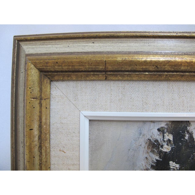 Early 20th Century Max Theynet Signed Impressionist Swiss Rural Winter Landscape Oil Painting For Sale - Image 5 of 8