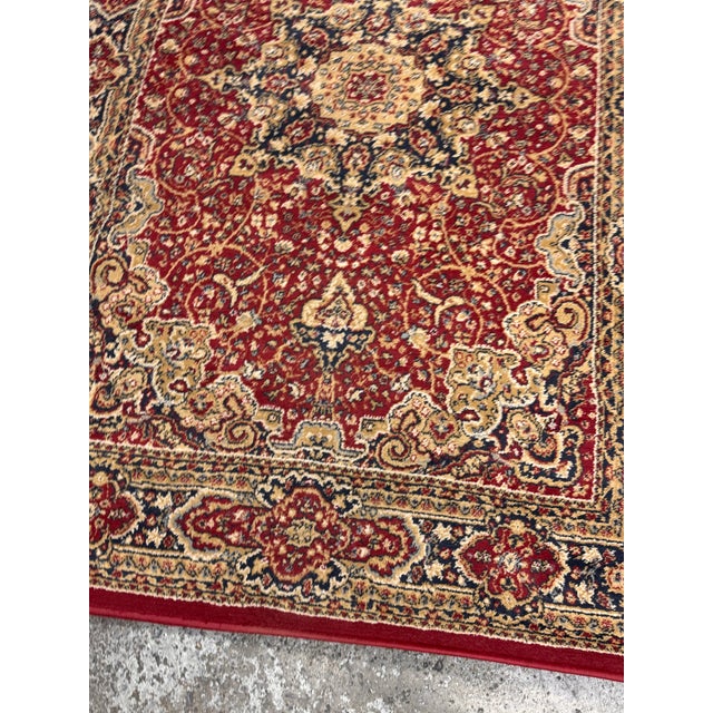 4ft 4in × 6ft 4in Traditional Medallion Area Rug For Sale - Image 10 of 12