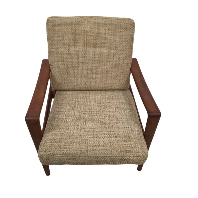 Brown Vintage Danish Lounge Chairs by Arne Wahl Iversen for Komfort, 1970s, Set of 2 For Sale - Image 8 of 9