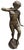 20th Century Bronze Nude Faun and Urban Scugnizzo Sculptures, Set of 2 For Sale - Image 6 of 8