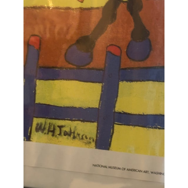 American Framed William H. Johnson ‘Going to Church’ Folk Art Reproduction Print For Sale - Image 3 of 11