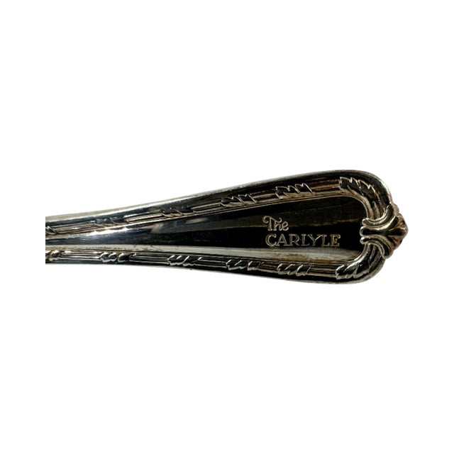 Metal Vintage the Carlyle Hotel Nyc Fish Serving Utensil Flatware New York City For Sale - Image 7 of 9