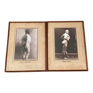 Early 20th Century Greco Roman Tournament Posters of Oskar Schneider & Georg Lurich, Nude - a Pair