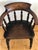 Brown Antique Wooden Captain’s Chair Denmark For Sale - Image 8 of 10