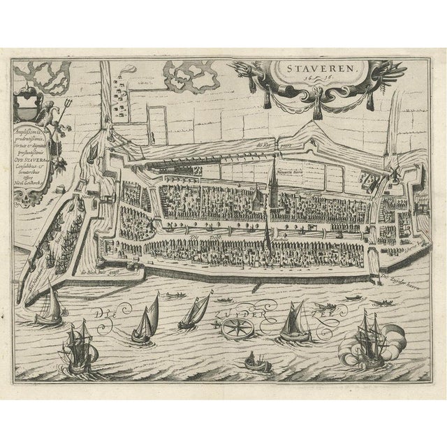 Map of the City of Stavoren, 1616 For Sale