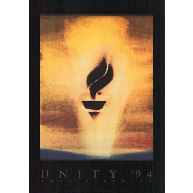 1990s 1994 Ross Bleckner 'Unity '94' Contemporary Offset Lithograph For Sale - Image 5 of 5