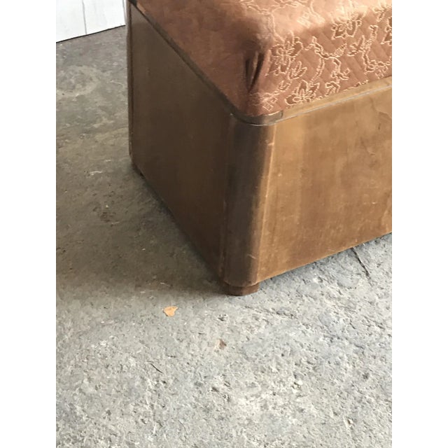 Art Deco Wooden Ottoman Stools, 1930s, Set of 2 For Sale - Image 3 of 6