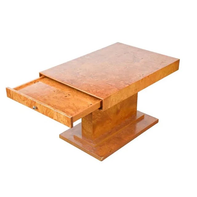 Art Deco Late 20th Century Grange Root Veneer Cigar Table For Sale - Image 3 of 11