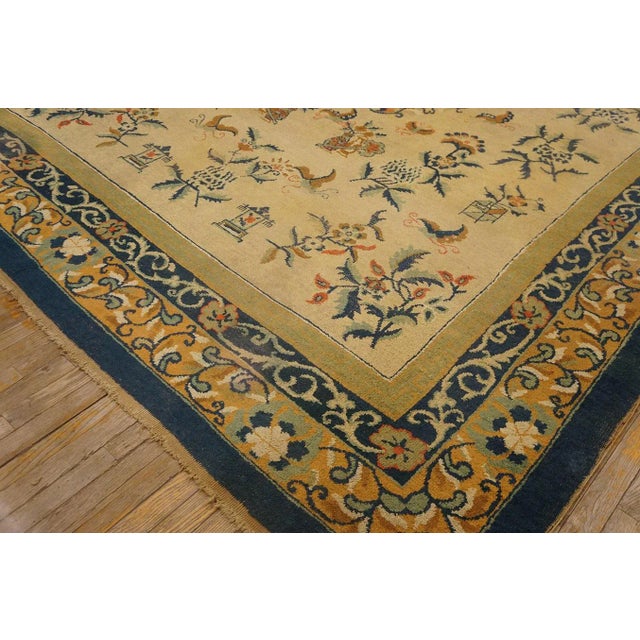 1920s Early 20th Century Chinese Carpet For Sale - Image 5 of 9