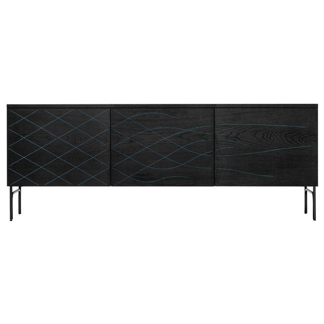 Couture Sideboard in Stained Black Ash Wood by Färg & Blanche for BD Barcelona For Sale - Image 10 of 10