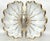 French 19th Century French Gilded Opalescent White Glass Fruit Bowl For Sale - Image 3 of 7