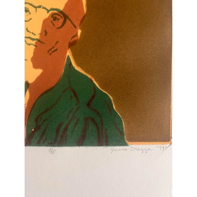 "Portrait of Tate (Art Student)" Neo-Expressionist Silkscreen Print, 1979 For Sale - Image 10 of 13