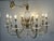 American Vintage 8 Light Cut Crystal and Brass Pineapple Chandelier For Sale - Image 3 of 12