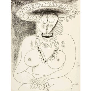 Pablo Picasso, La Fille au Chapeau, Lithograph, 1959 For Sale