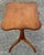 Fine benchmade reproduction Federal Hepplewhite style tiger maple tilt top candlestand. Beautifully shaped top, vase...