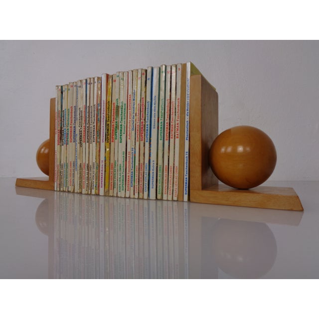 Wooden Bookends by VEB Naumburg, East Germany, 1960s, Set of 2 For Sale - Image 4 of 17