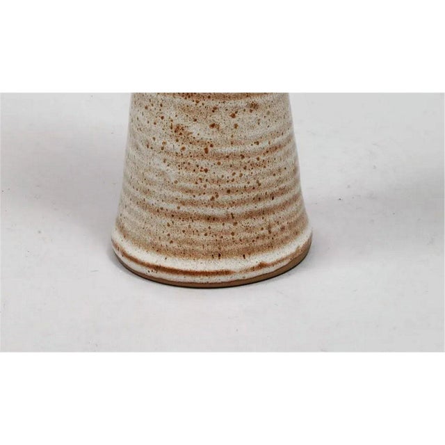 Enameled Ceramic Vase by Jacques Pouchain, in Very Good conditions. Designed 1950 to 1959 This piece has an attribution...